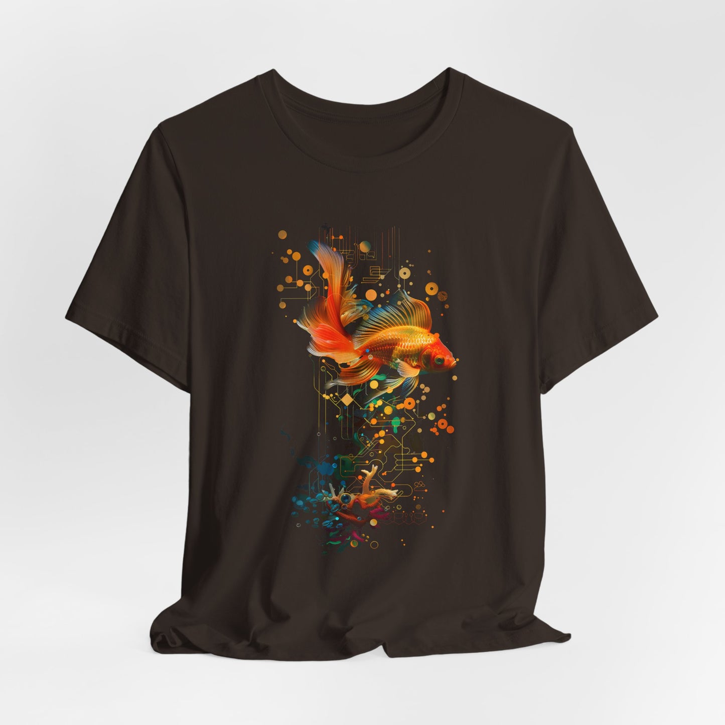 Elegant Goldfish Sacred T-shirt Design