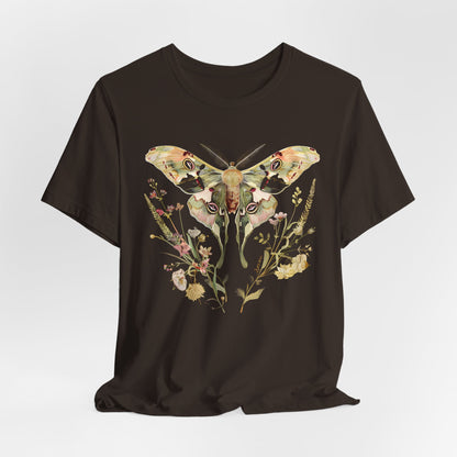 Floral MOTH Sacred Geometry T-shirt Design