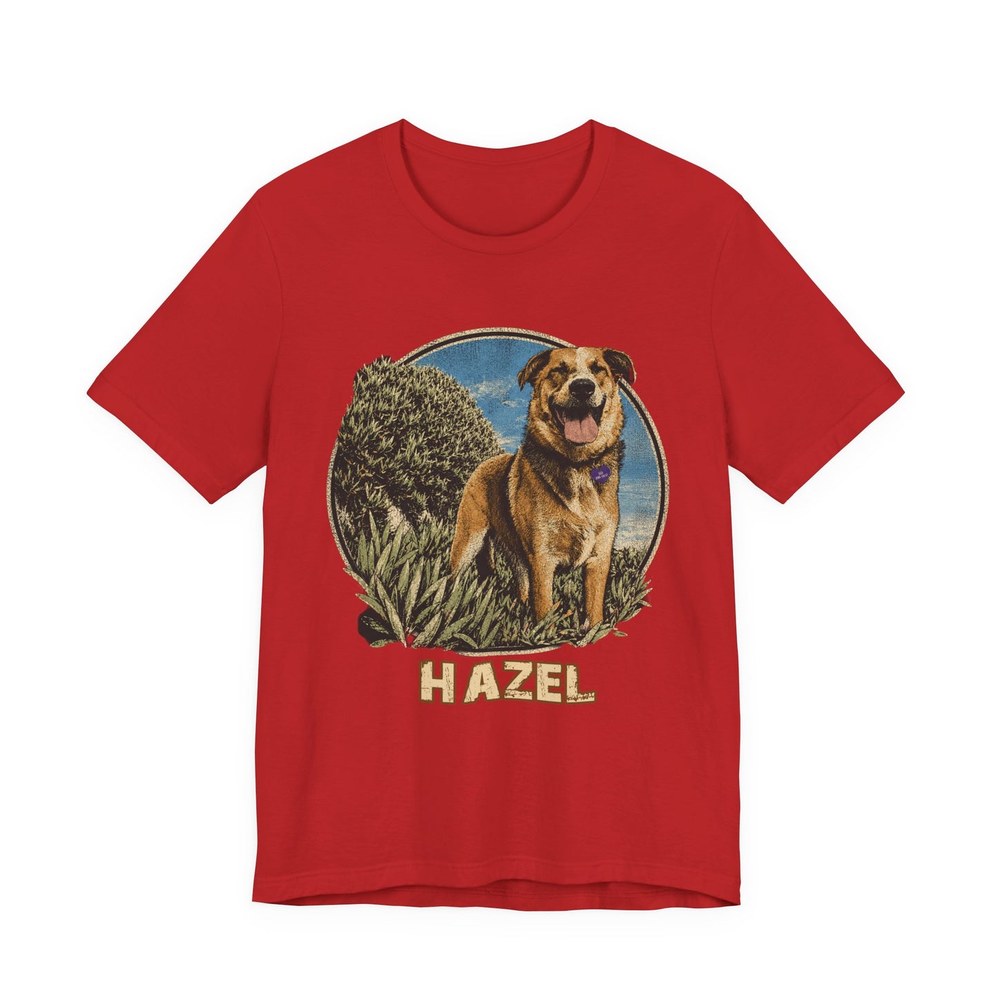 Personalized Pet Portrait T-Shirt - HAZEL EXAMPLE.