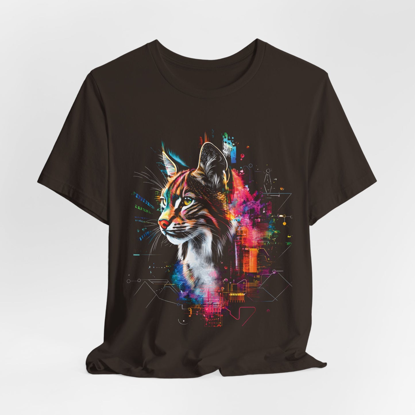 Lynx colorful Digital splatter T-shirt Design