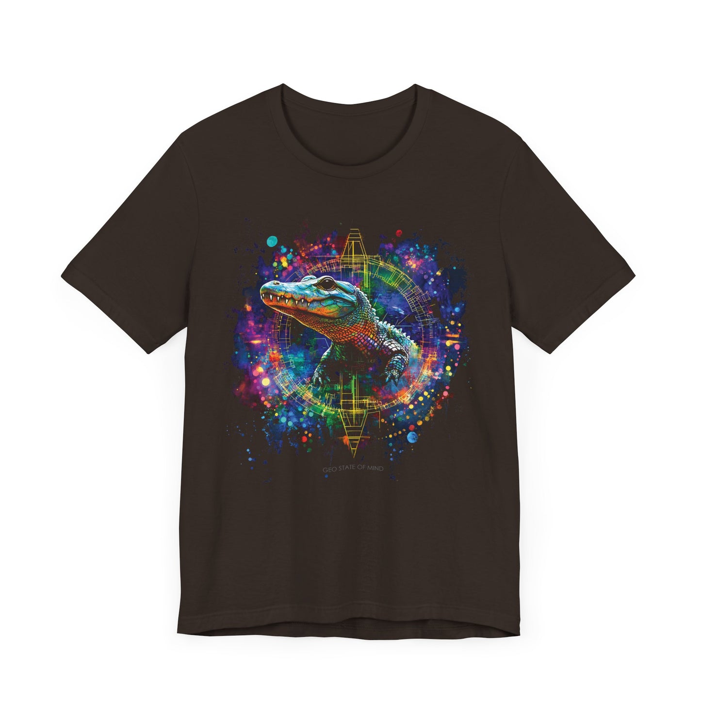 Baby Alligator Sacred geometry T-shirt Design