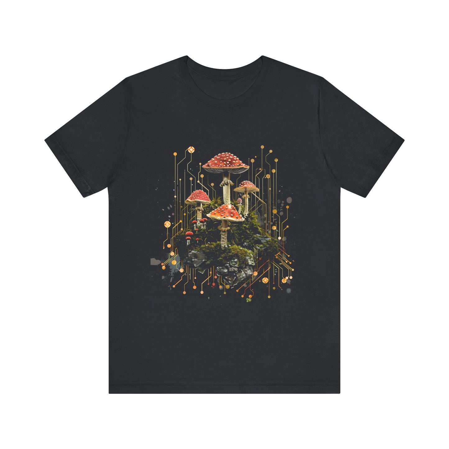 Mushroom Sacred Geometry T-shirt Design