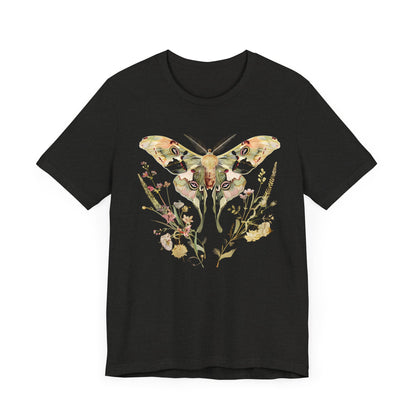 Floral MOTH Sacred Geometry T-shirt Design