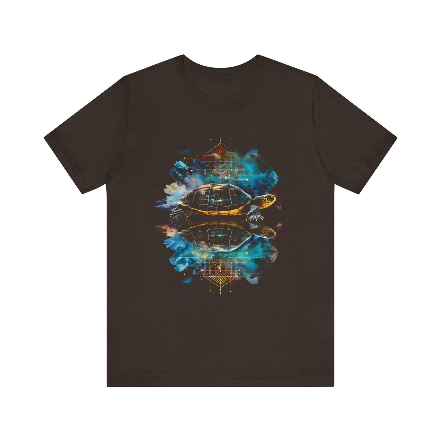 Turtle reflection cloudy T-shirt Design