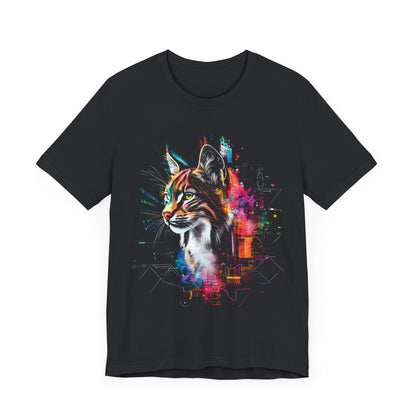 Lynx colorful Digital splatter T-shirt Design