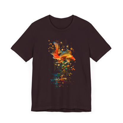 Elegant Goldfish Sacred T-shirt Design