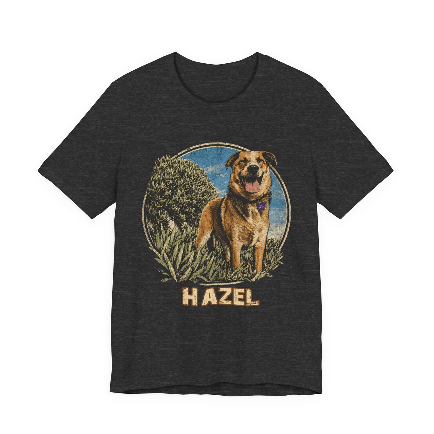 Personalized Pet Portrait T-Shirt - HAZEL EXAMPLE.