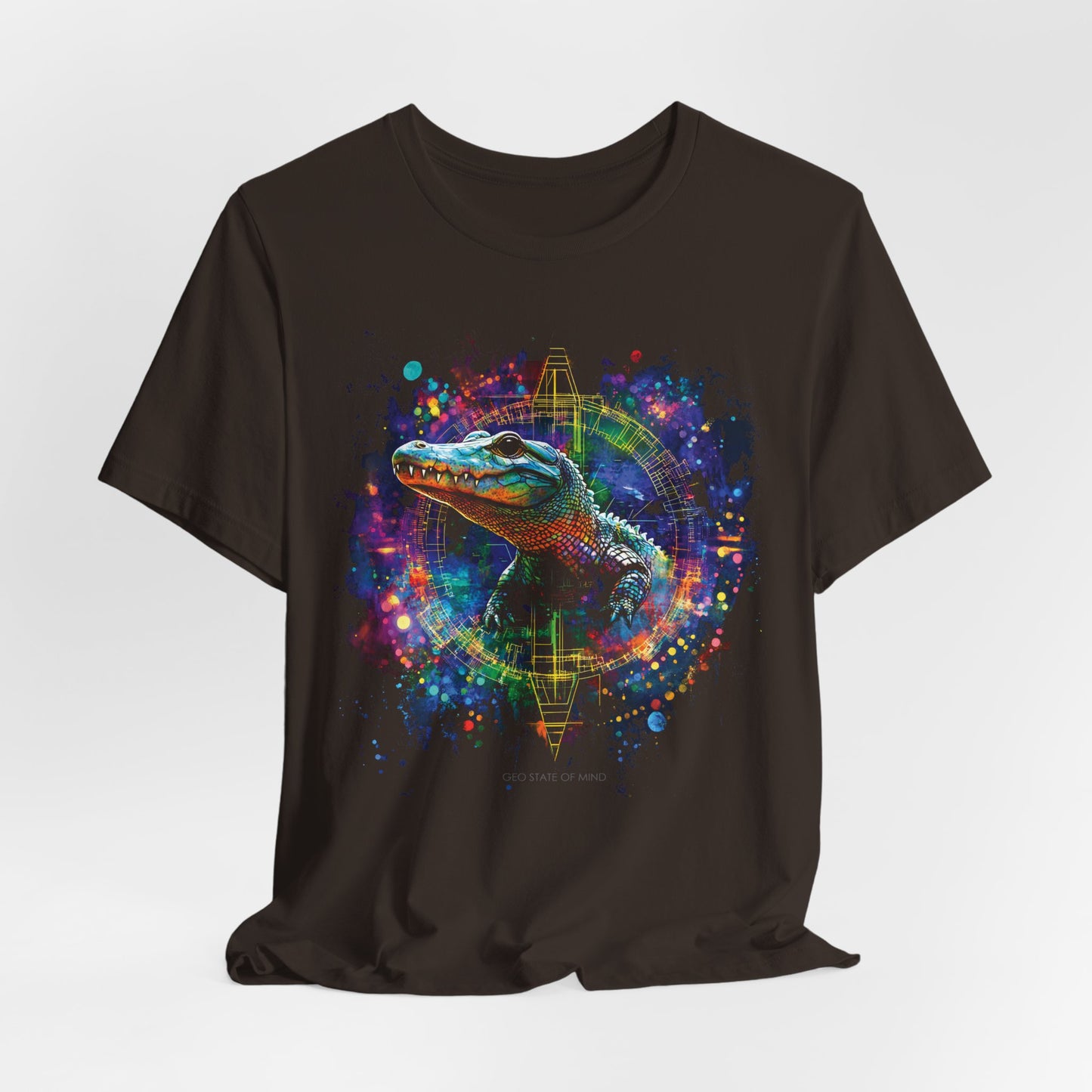 Baby Alligator Sacred geometry T-shirt Design