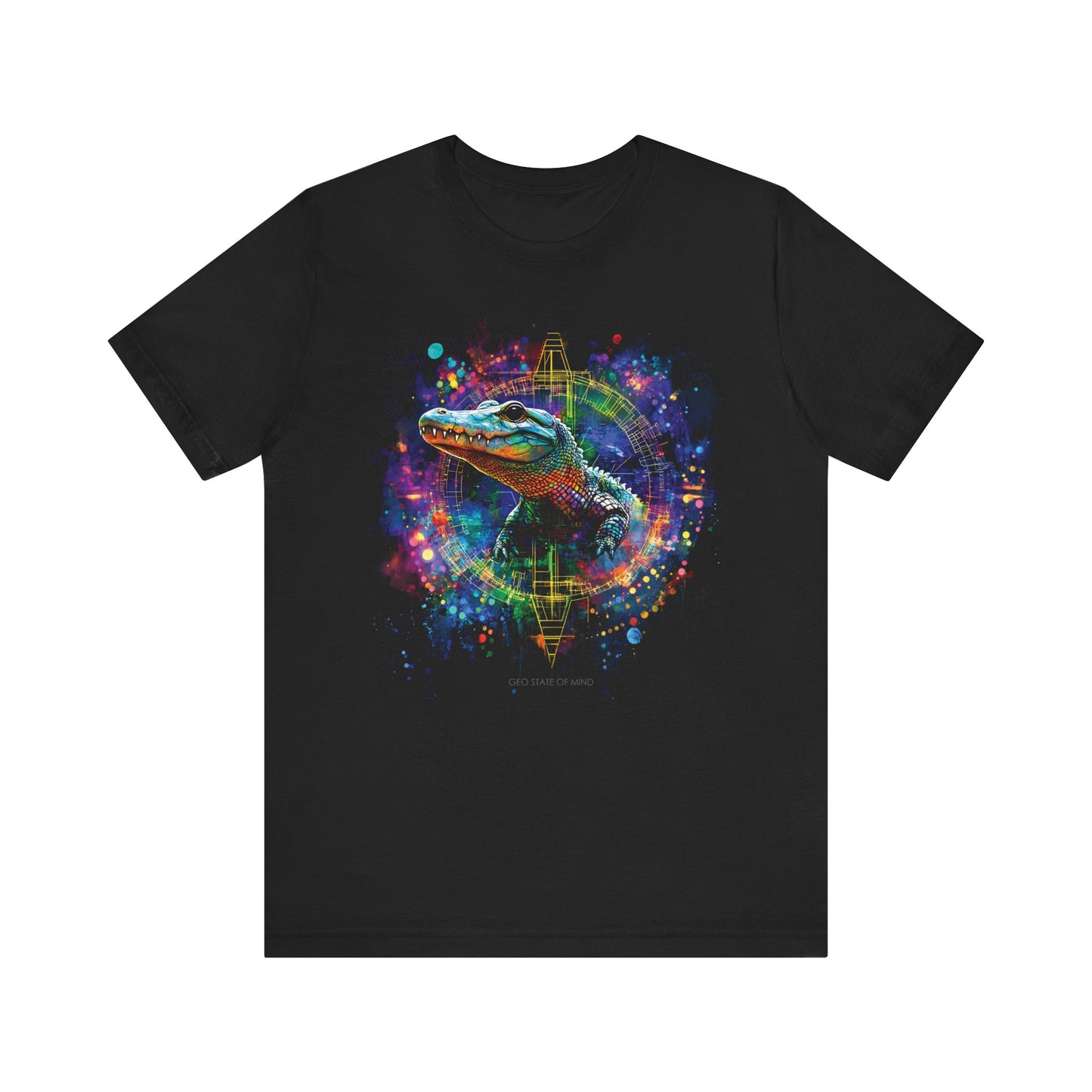 Baby Alligator Sacred geometry T-shirt Design