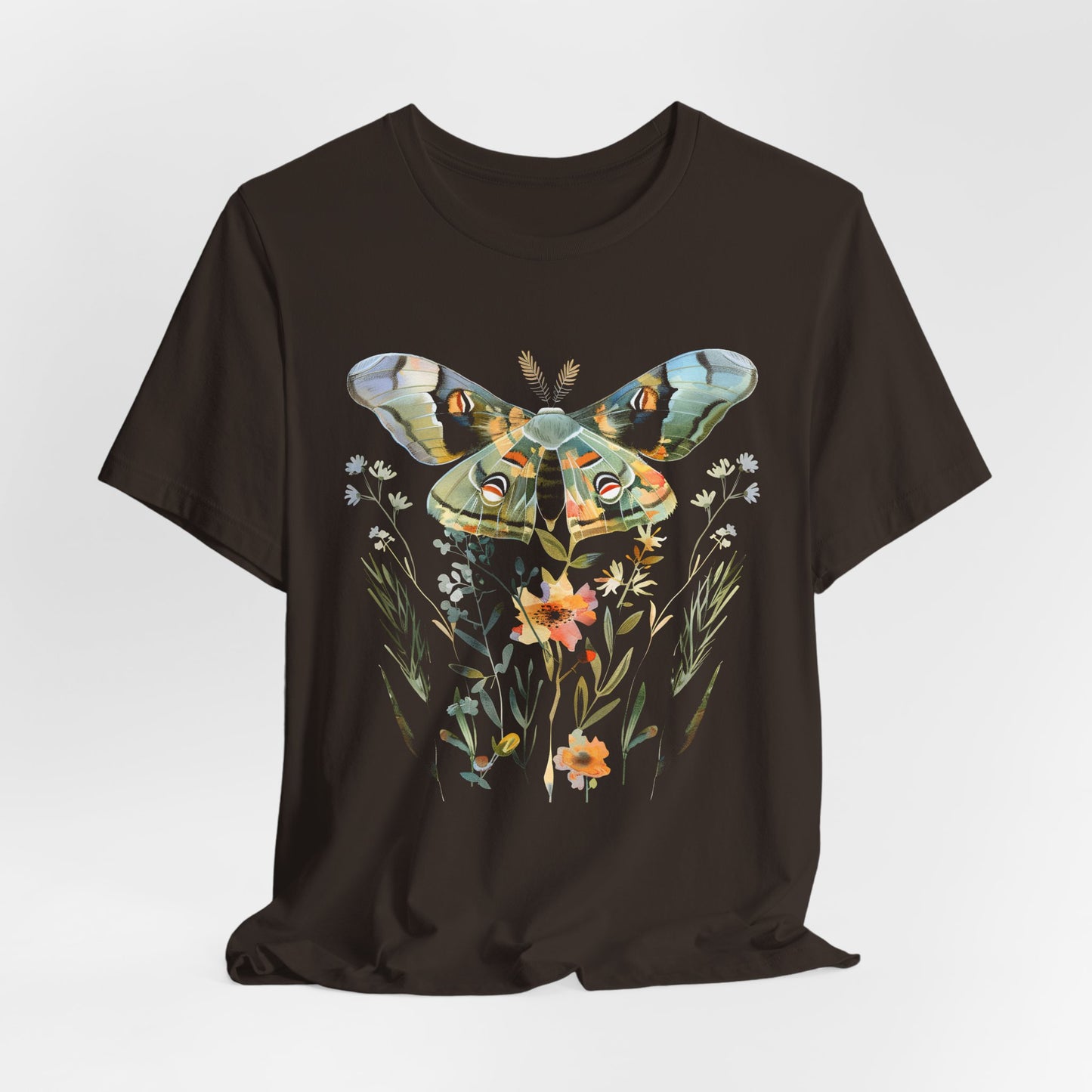 Floral MOTH Geometry T-shirt Design