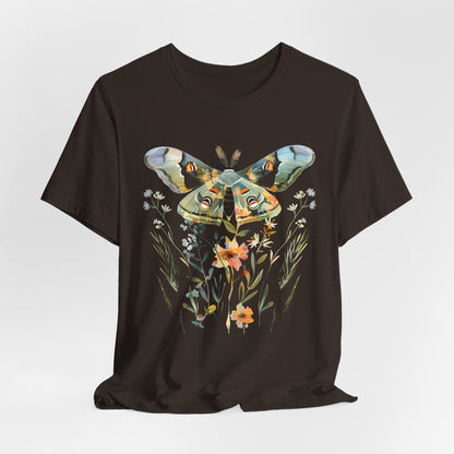 Floral MOTH Geometry T-shirt Design