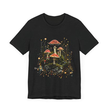 Mushroom Sacred Geometry T-shirt Design