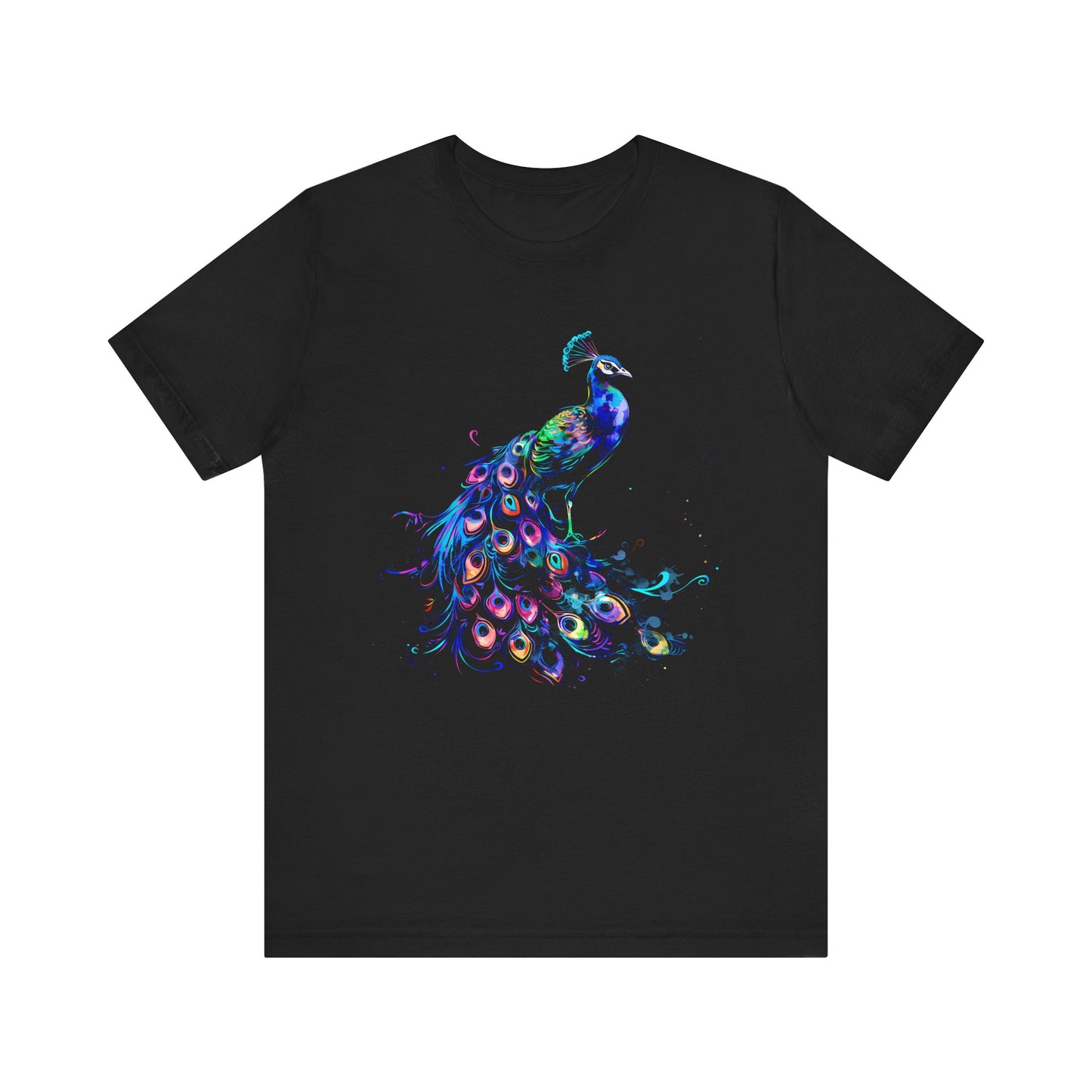 Peacock Sacred Geometry T-shirt Design