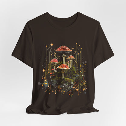 Mushroom Sacred Geometry T-shirt Design