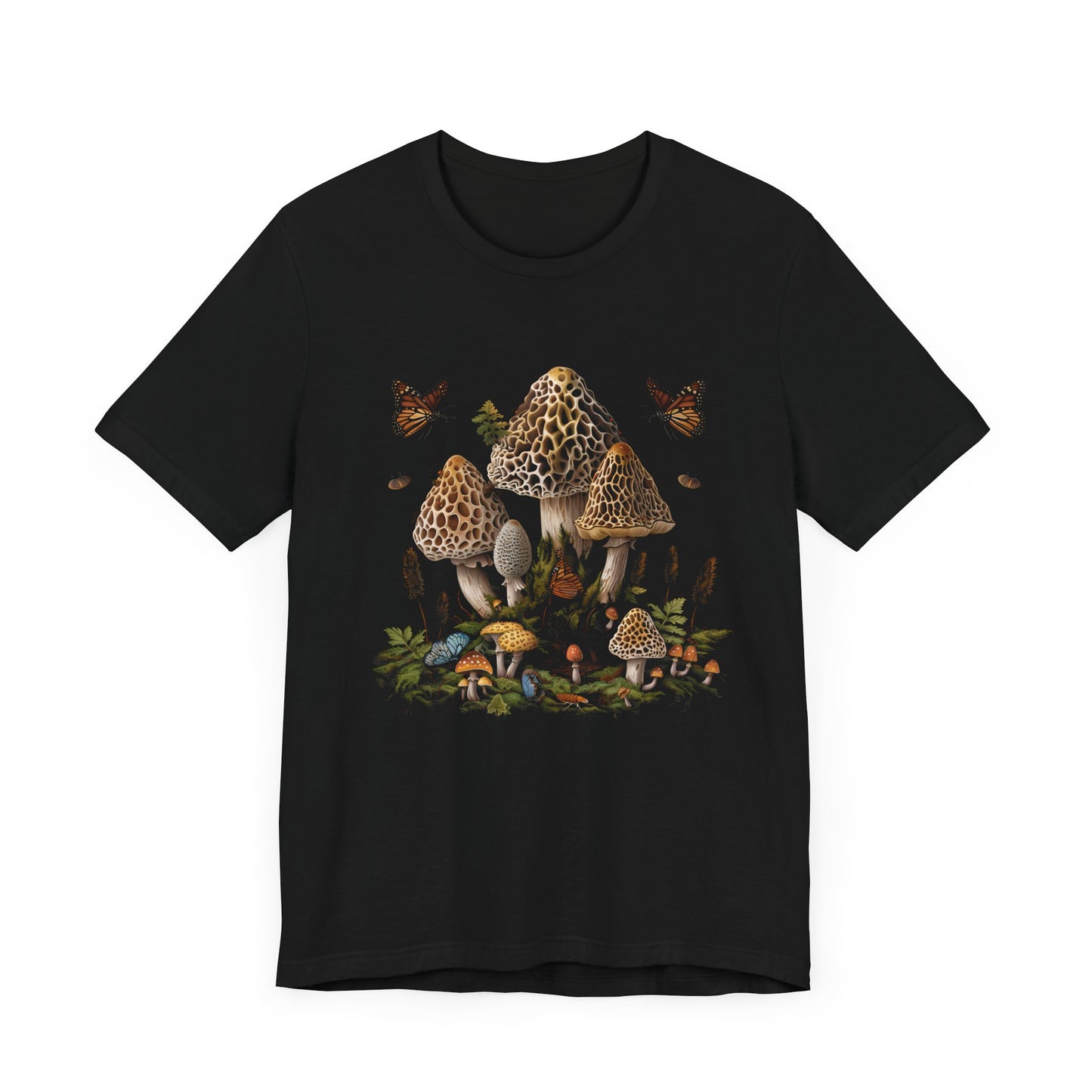 Mushroom Mossy Sacred Geometry T-shirt Design