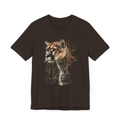 Mountain Lion cougar Sacred T-shirt Design 1