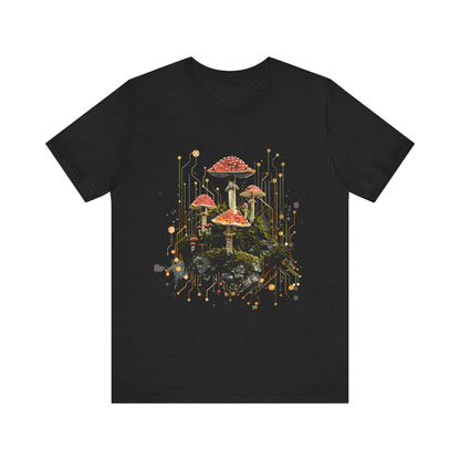 Mushroom Sacred Geometry T-shirt Design