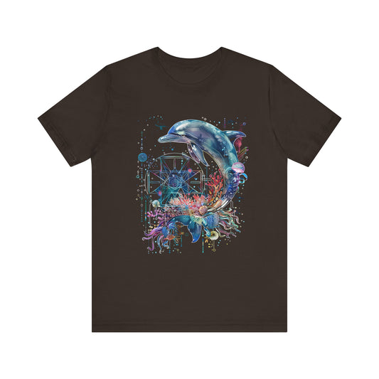 Dolphin Sacred Geometry T-shirt Design 2