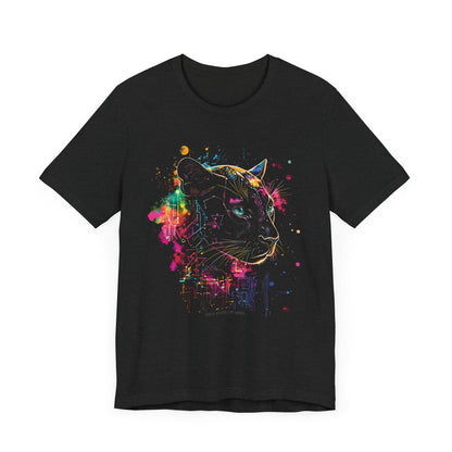 Black Panther Digital splatter T-shirt Design