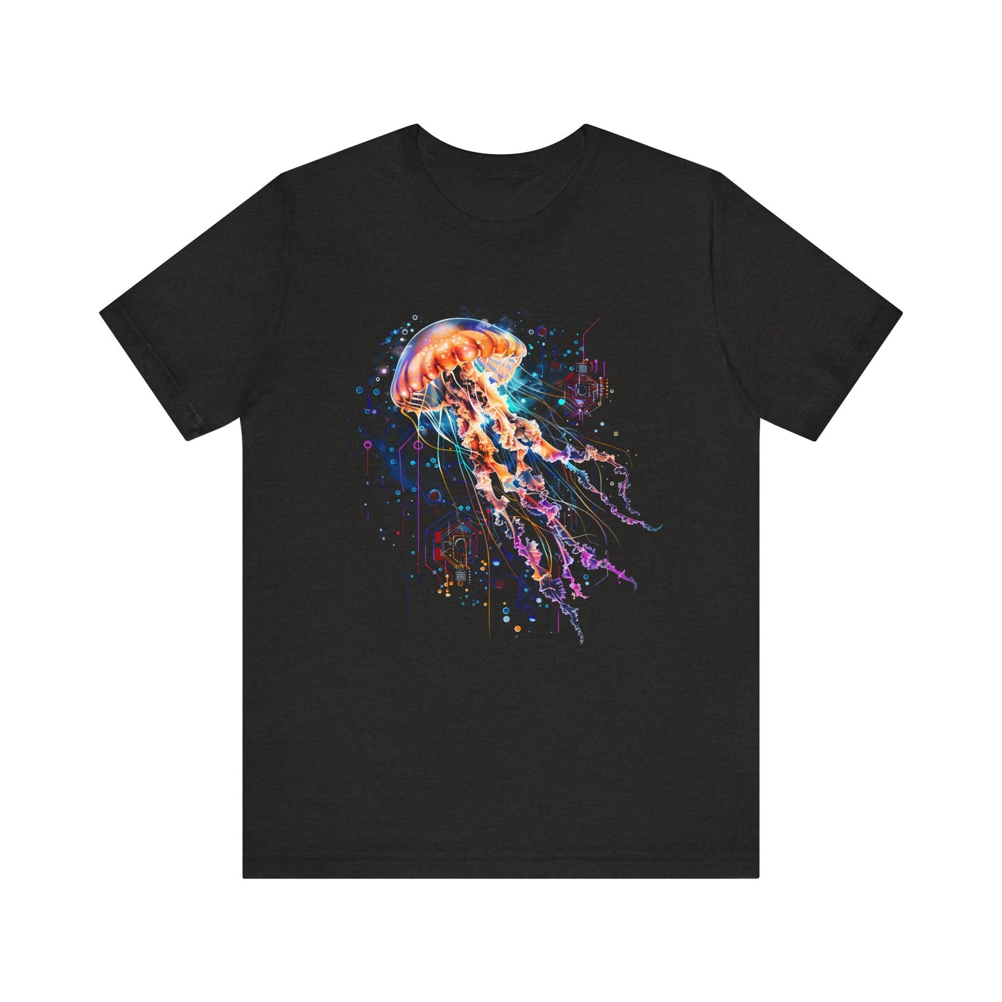 Sacred Jelly fish geometry realistic T-shirt Design