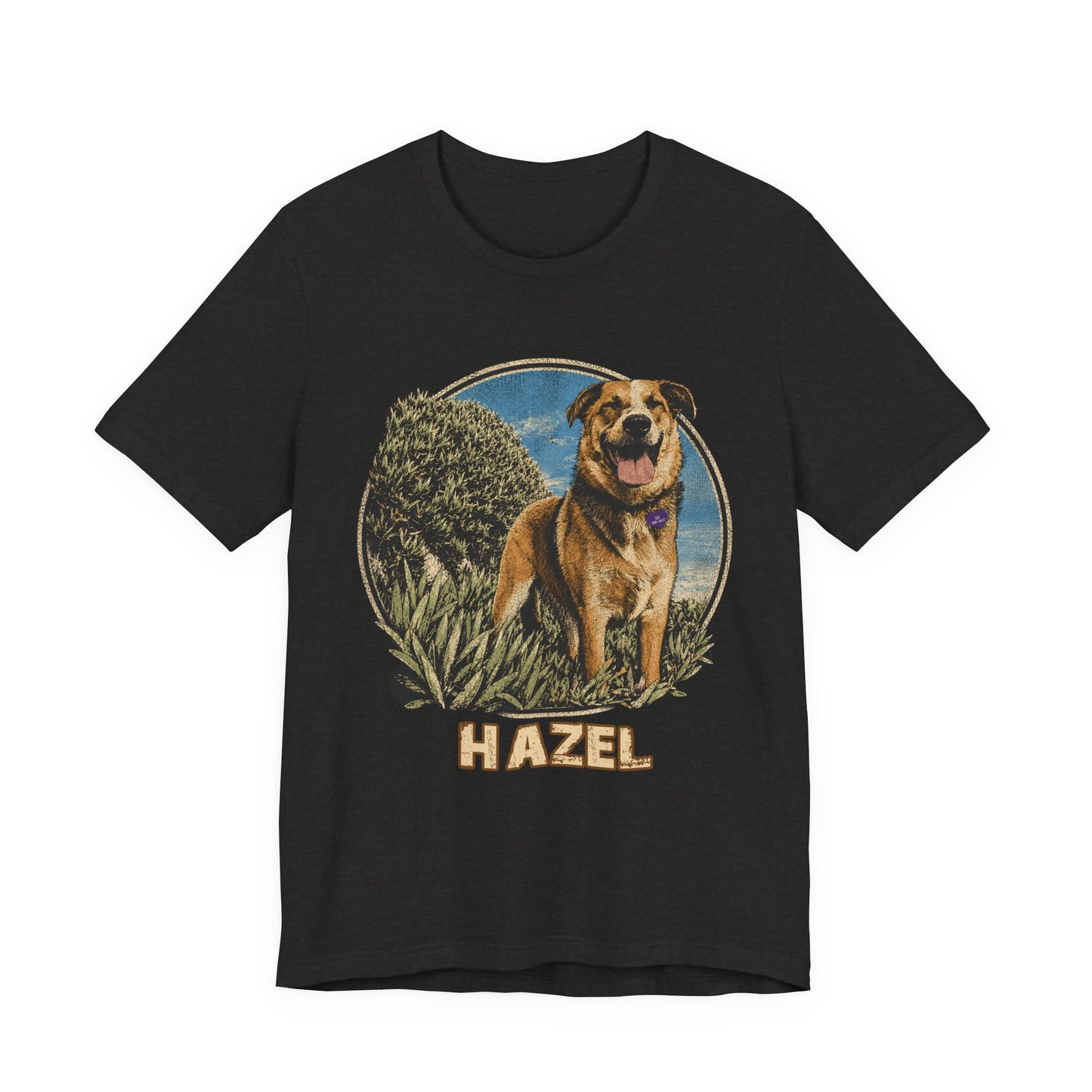 Personalized Pet Portrait T-Shirt - HAZEL EXAMPLE.