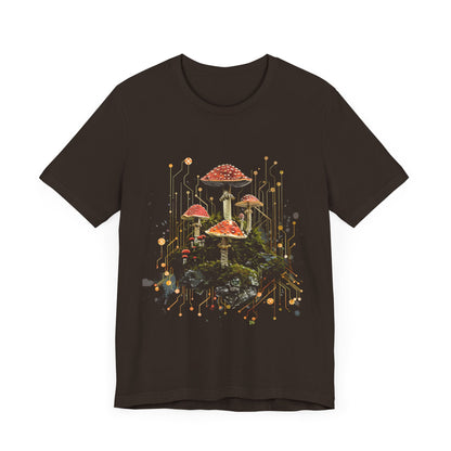 Mushroom Sacred Geometry T-shirt Design