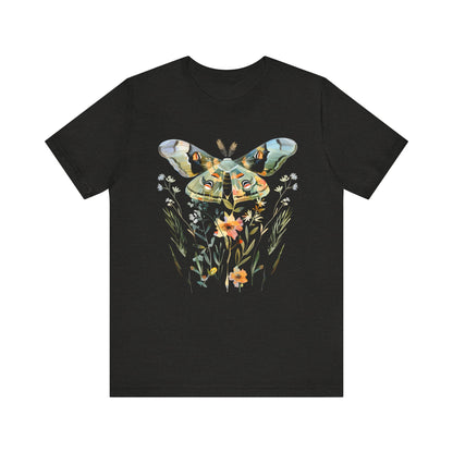 Floral MOTH Geometry T-shirt Design