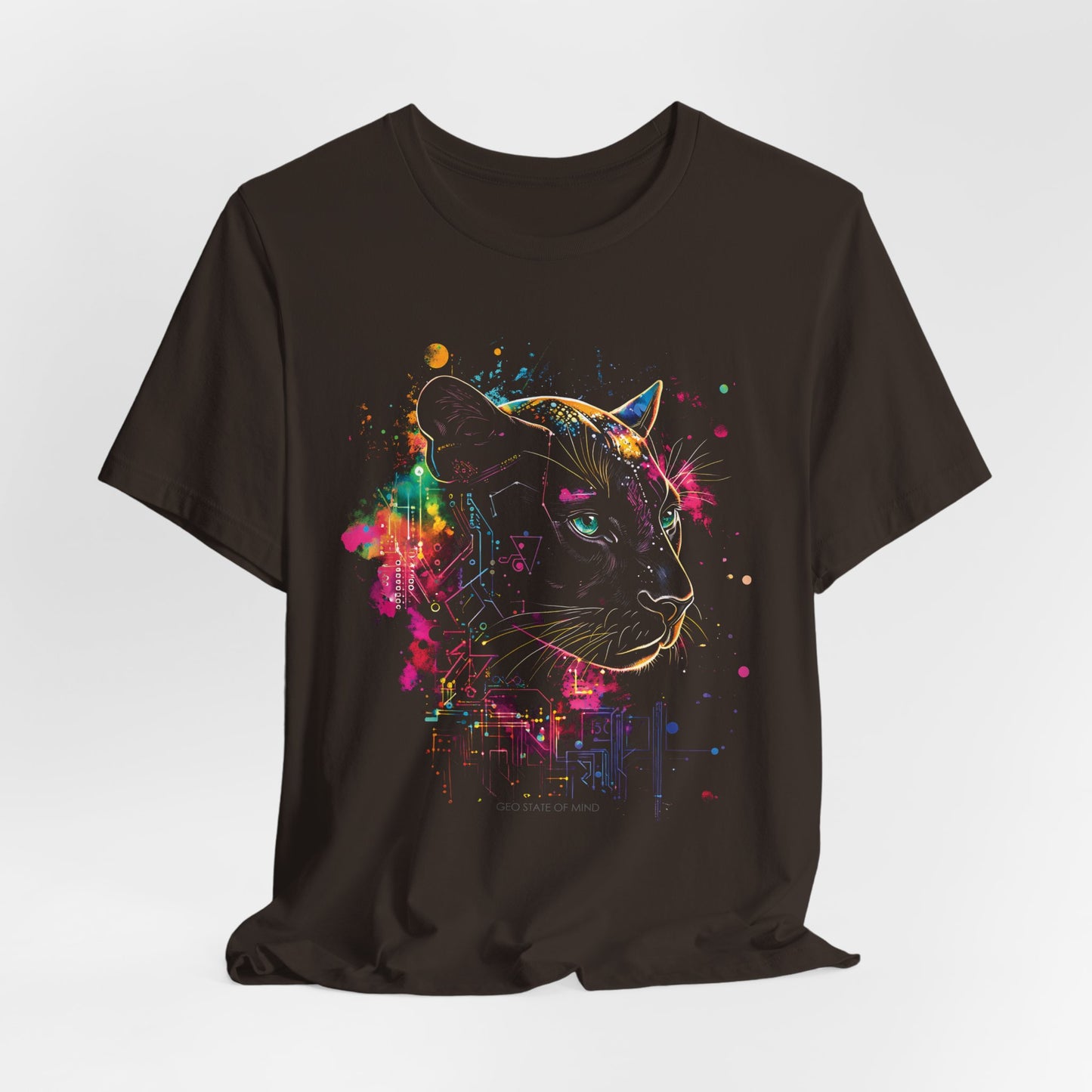 Black Panther Digital splatter T-shirt Design