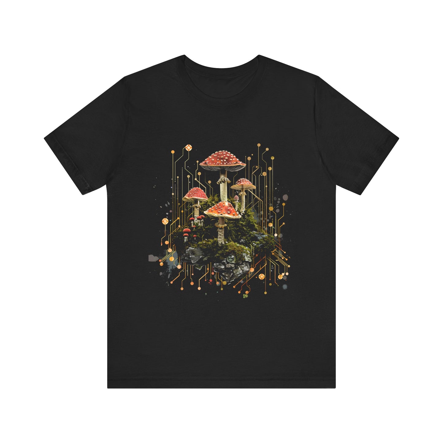 Mushroom Sacred Geometry T-shirt Design