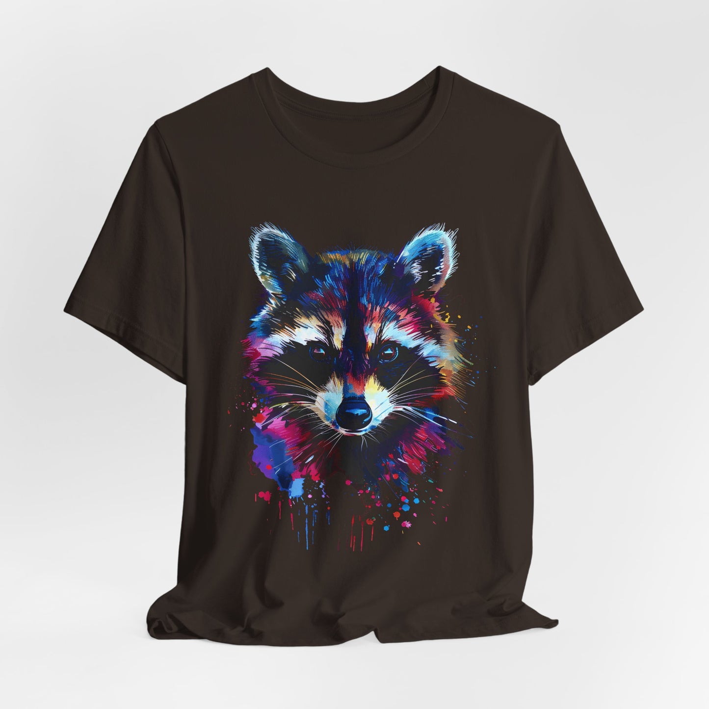 Racoon Splatter T-shirt Design