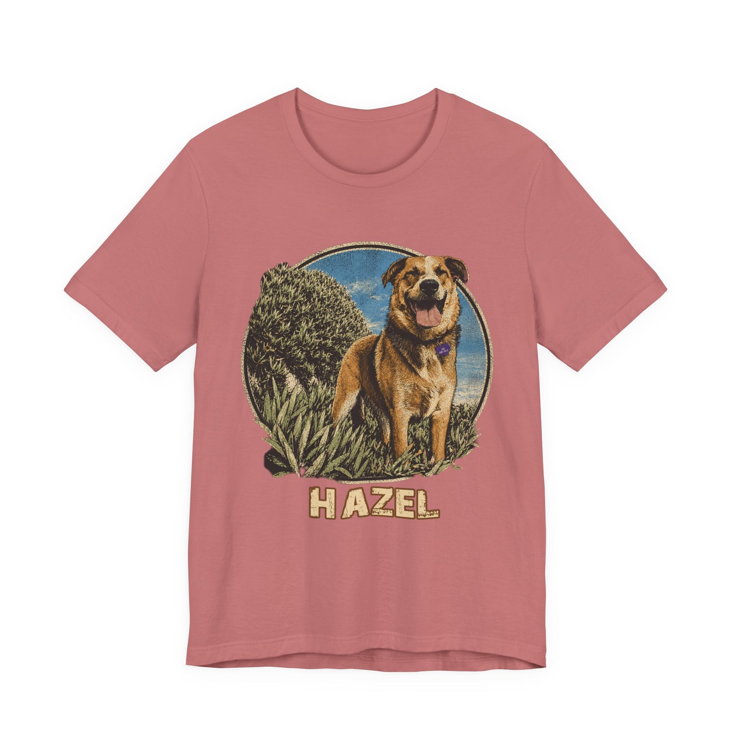 Personalized Pet Portrait T-Shirt - HAZEL EXAMPLE.