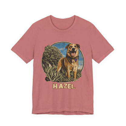 Personalized Pet Portrait T-Shirt - HAZEL EXAMPLE.