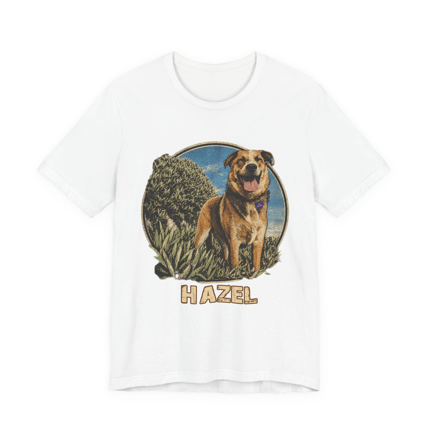 Personalized Pet Portrait T-Shirt - HAZEL EXAMPLE.