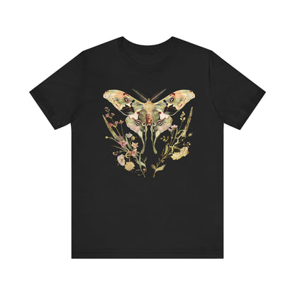 Floral MOTH Sacred Geometry T-shirt Design