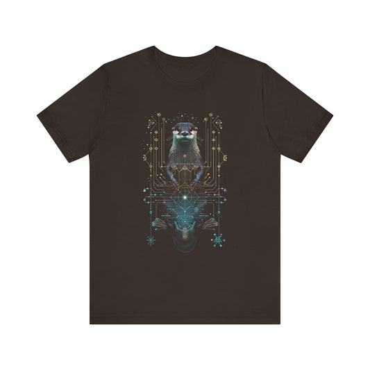 Otter Sacred Geometry T-shirt Design