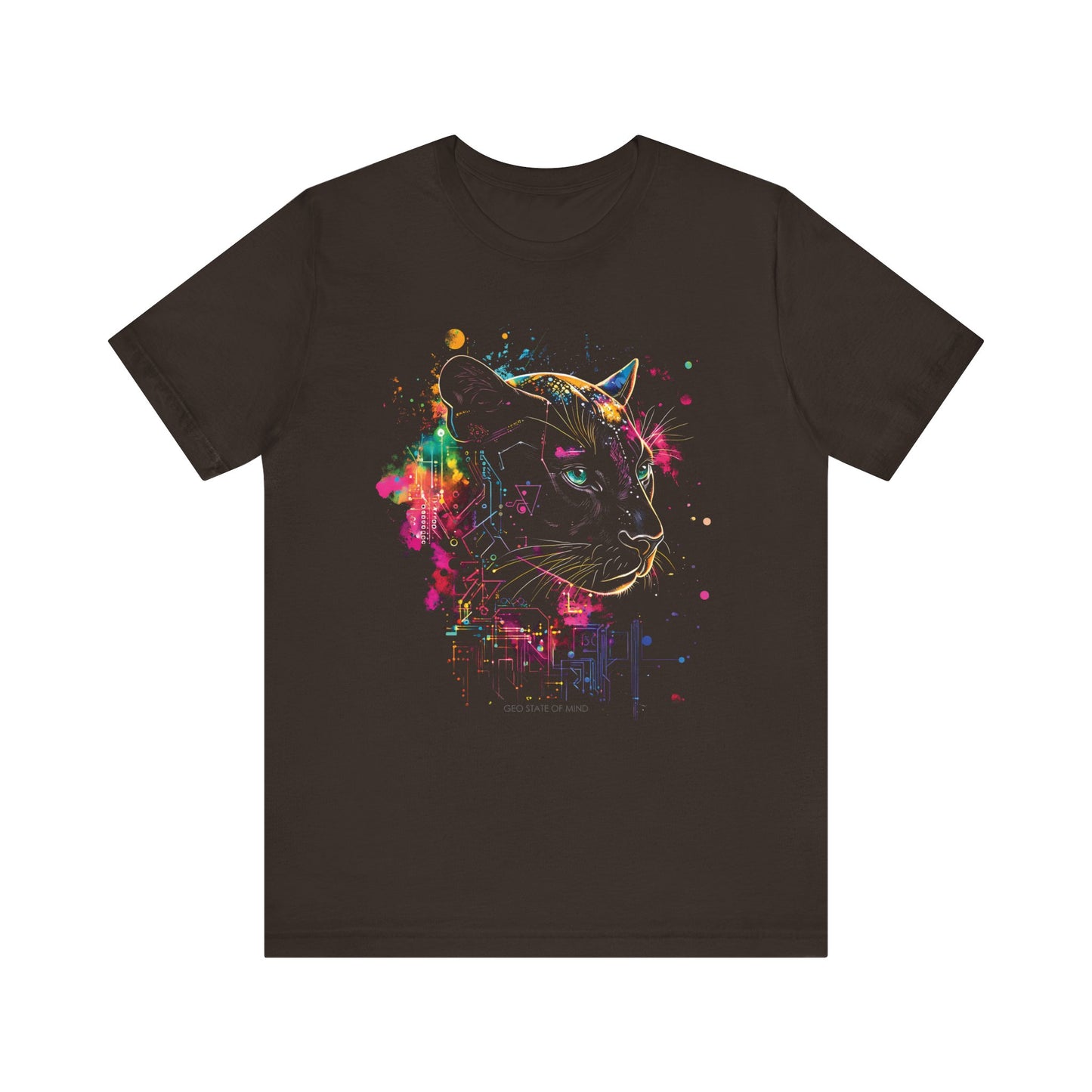 Black Panther Digital splatter T-shirt Design