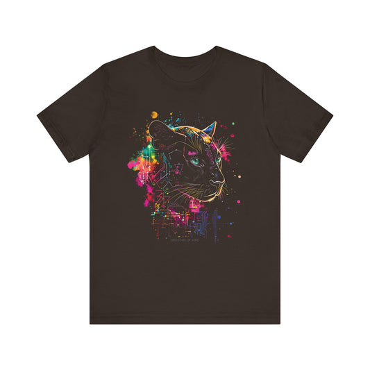 Black Panther Digital splatter T-shirt Design