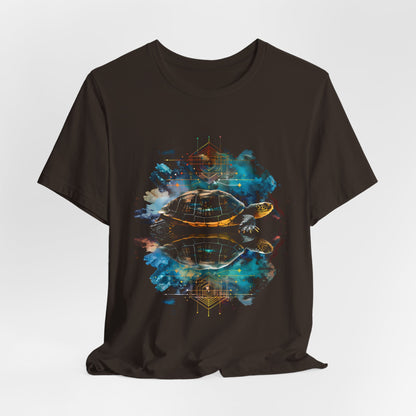 Turtle reflection cloudy T-shirt Design