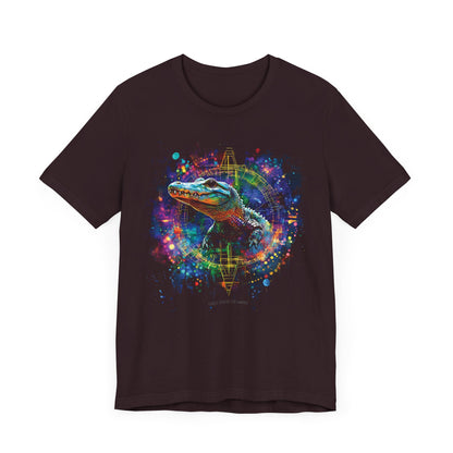 Baby Alligator Sacred geometry T-shirt Design