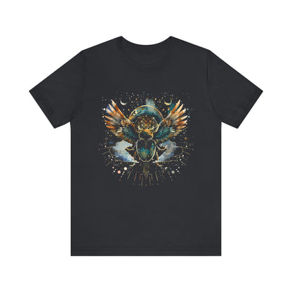 Sacred Scarab splatter Geometry T-shirt Design