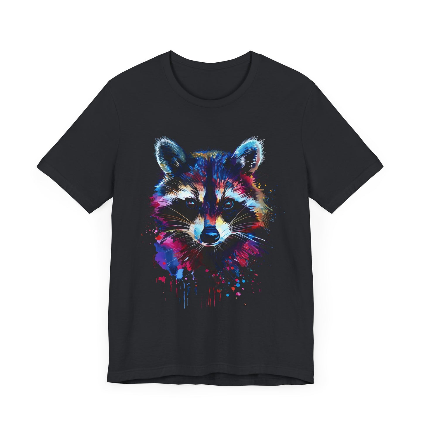 Racoon Splatter T-shirt Design