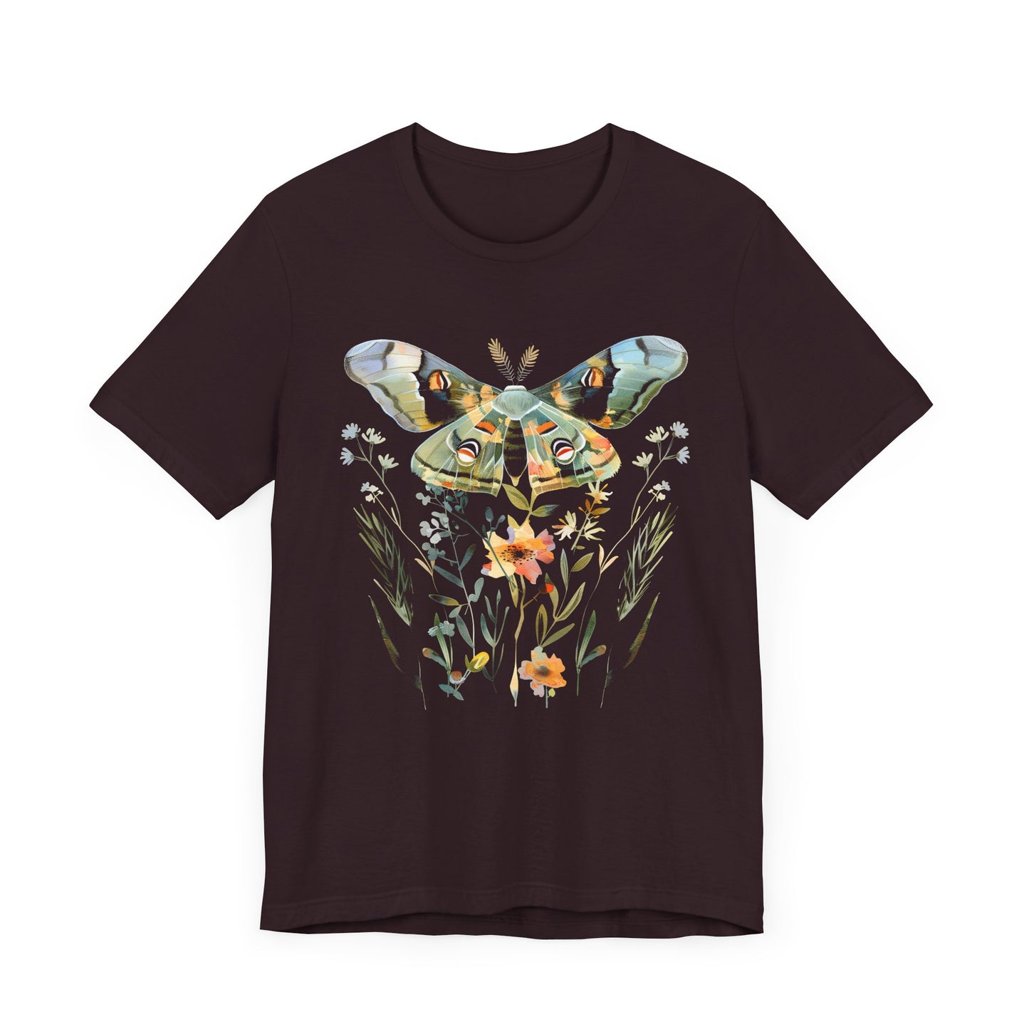 Floral MOTH Geometry T-shirt Design