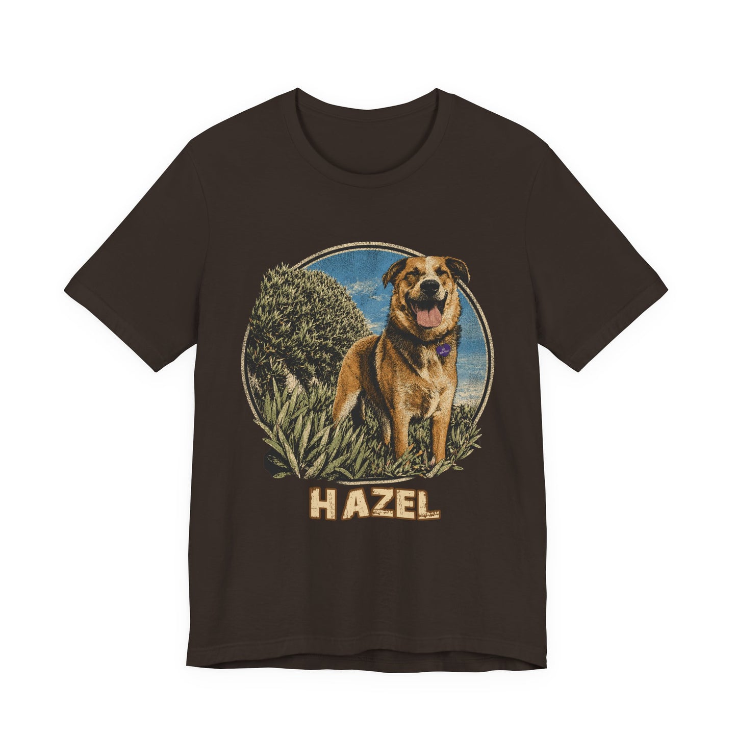 Personalized Pet Portrait T-Shirt - HAZEL EXAMPLE.