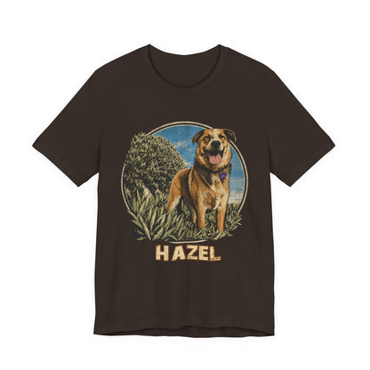 Personalized Pet Portrait T-Shirt - HAZEL EXAMPLE.