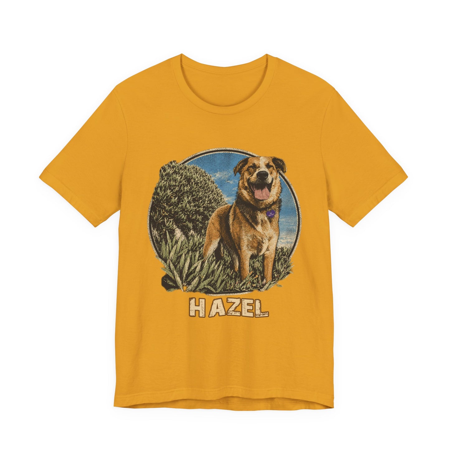 Personalized Pet Portrait T-Shirt - HAZEL EXAMPLE.