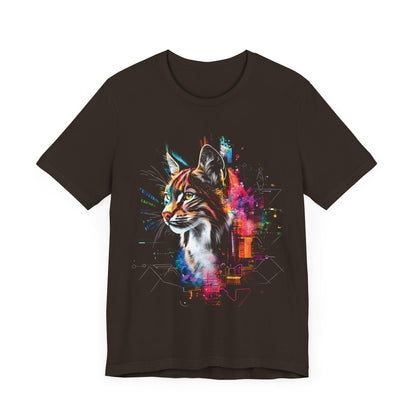 Lynx colorful Digital splatter T-shirt Design