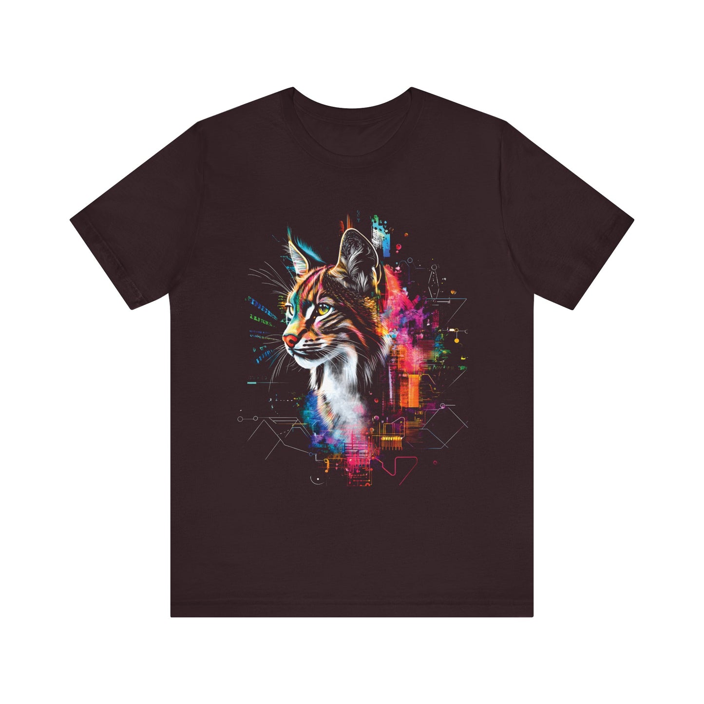 Lynx colorful Digital splatter T-shirt Design