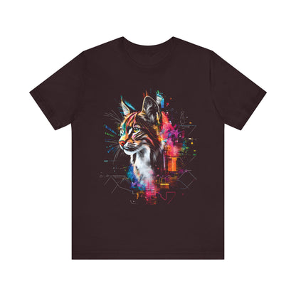 Lynx colorful Digital splatter T-shirt Design