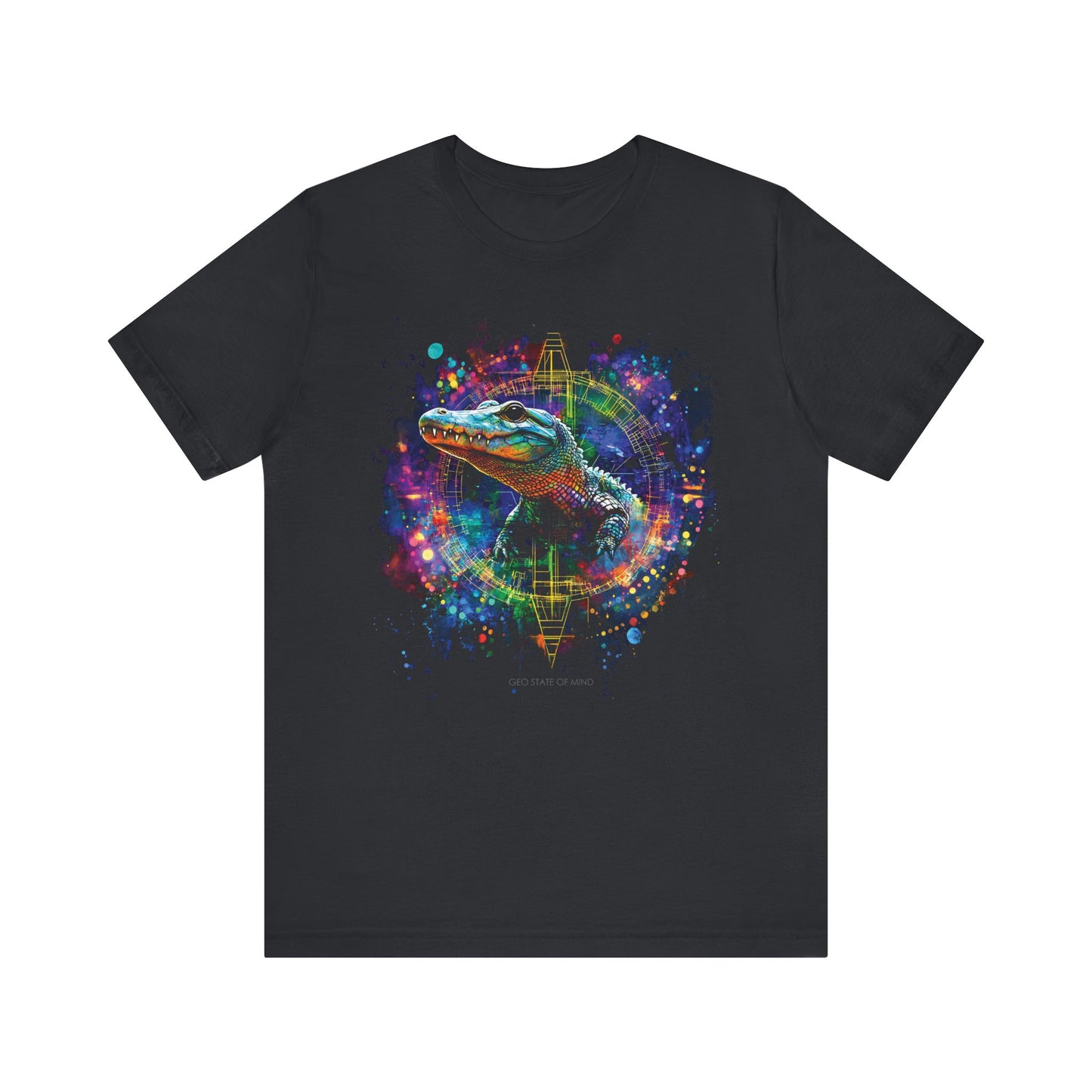 Baby Alligator Sacred geometry T-shirt Design