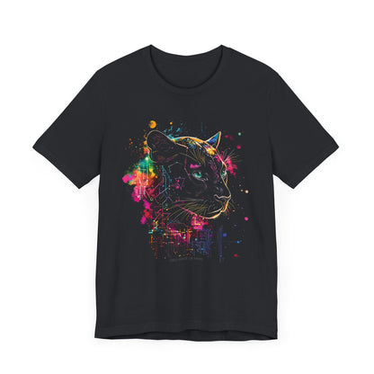 Black Panther Digital splatter T-shirt Design